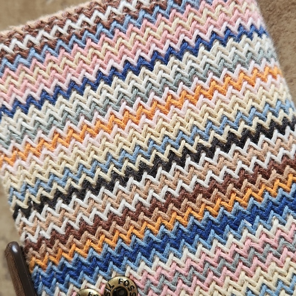 Fossil multicolored cloth slim fold wallet - Picture 14 of 16